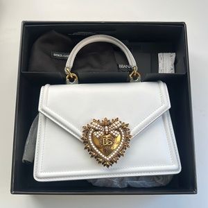 Dolce And Gabbana Devotion White Bag